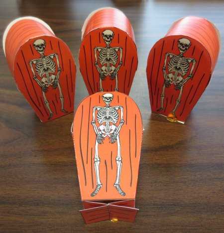 Free Skeleton Candy Coffin Party Favor