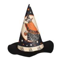 Vintage Halloween Felt Witch Hat vintage Halloween hat, felt witch hat, Beistle Halloween, retro witch costume, Halloween accessories, classic witch hat, Halloween party wear