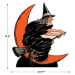 Vintage Halloween Witch & Moon Stand-Up - 00952