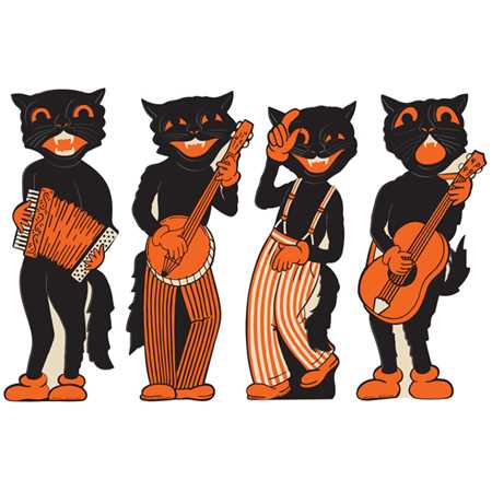 Scat Cat Band Cutouts (4/pkg)