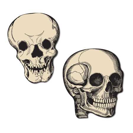 Skull Mini Cutouts (10/pkg)