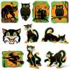 Vintage Halloween Fluorescent Cutouts