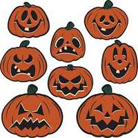 Vintage Halloween Pumpkin Cutouts Vintage Halloween Pumpkin Cutouts, retro pumpkin cutouts, Vintage Pumpkin, retro Halloween, 