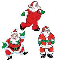 Vintage Christmas Santa Cutouts Vintage, Christmas, Santa, Cutouts