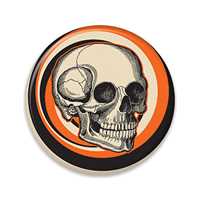 Vintage Halloween Skull Button Vintage Halloween Skull Button